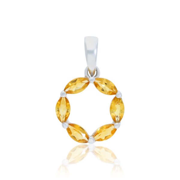 Citrine Wreath Pendant