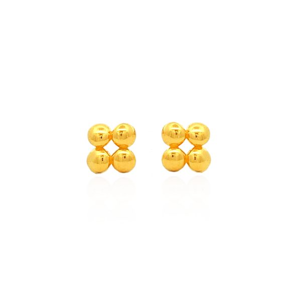 Gold Quad Earstuds